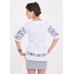 Embroidered blouse "Priority" black